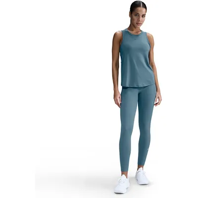 Nike Dri-FIT One HR Tight WT Sporthose Damen – SMOKEY BLUE/WHITE