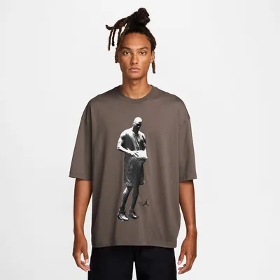 Nike Jordan Dri-FIT SPT STMT GFX T-Shirt Kurzarm Herren – OLIVE GREY/BLACK