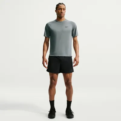 Nike Dri-FIT Flex Kurzarm T-Shirt Herren – Rauchgrau / Schwarz