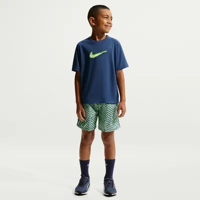 Nike Dri-FIT Multi T-Shirt Kurzarm BOLD GX Kinder – MYSTIC NAVY/WHITE