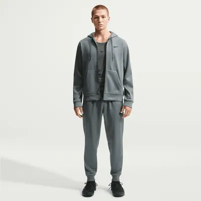 Nike Therma-FIT Flex Fleece Hoodie mit Reißverschluss Herren – SMOKE GREY/SMOKE GREY