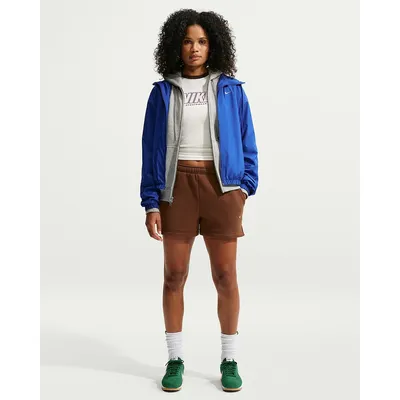 Nike Shorts Da Nike Studio Fleece aus mittelschwerem Material Shorts mit mittelhohem Bund (Damen) – CACAO WOW/SAIL