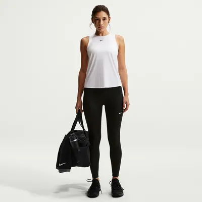 Nike Dri-FIT One HR 7/8 Tight USEAM Sporthose Damen – BLACK/WHITE