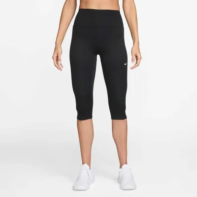 Nike Dri-FIT One HR Capri USEAM Sporthose Damen – BLACK/WHITE
