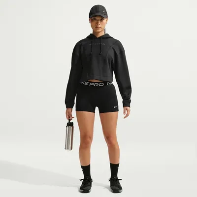 Nike Pro Dri-FIT 365 MR 3IN Shorts USM Damen – Schwarz / Weiß