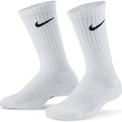 Nike Everyday CUSH Crew Sportsocken 3er-Pack 108 Kinder – Weiß / Schwarz