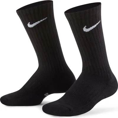 Nike Everyday CUSH Crew Sportsocken 3er-Pack 108 Kinder – BLACK/WHITE