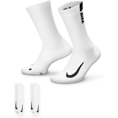 Nike Multiplier Crew Laufsocken 2 Paar 144 – WHITE/BLACK