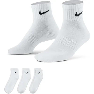 Nike Everyday Ankle Sportsocken gepolstert 3er-Pack 132 – WHITE/BLACK