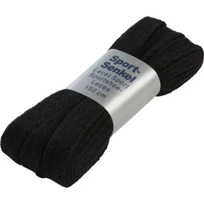 PRO Touch Schnürsenkel 150 cm flach breit – SCHWARZ002