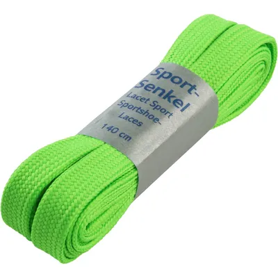 PRO Touch Schnürsenkel 140 cm flach breit – NEON GRÜN