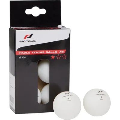 PRO Touch TT-Ball Pro Ball 1 star x6 – Weiß