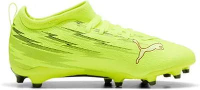 Puma Ultra 6 Match FG/AG Fußballschuh Kinder – YELLOW ALERT-PUMA BLA