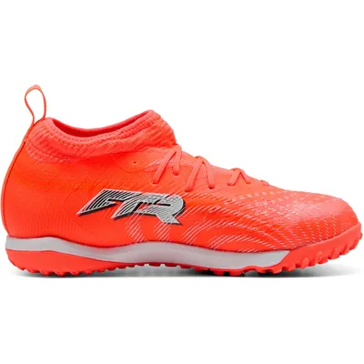 Puma Future 9 Match TT + Mid Fußballschuh Kinder – Glowing Red-PUMA White-PUMA Black-PUMA Silver