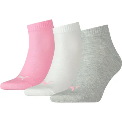 PUMA UNISEX QUARTER PLAIN 3P – PRISM PINK