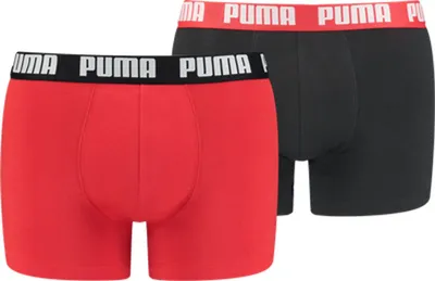 PUMA BASIC BOXER 2P – Rot / Schwarz