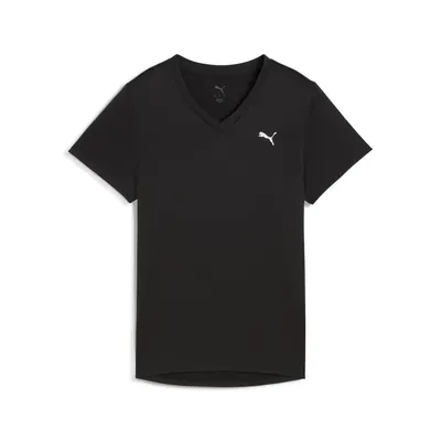 Puma W TAD ESSENTIAL VNECK Tee – PUMA BLACK