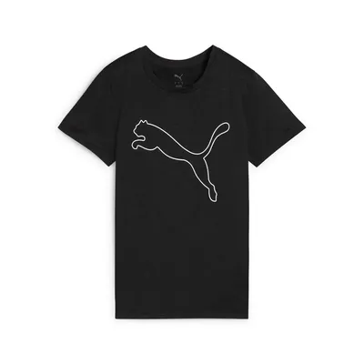 Puma W TAD ESSENTIAL Heather Logo Tee – PUMA BLACK HEATHER