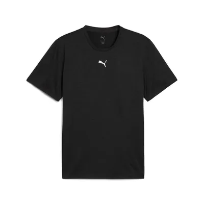 Puma M TAD ESSENTIALS HEATHER CAT Tee CF small cat – Schwarz meliert