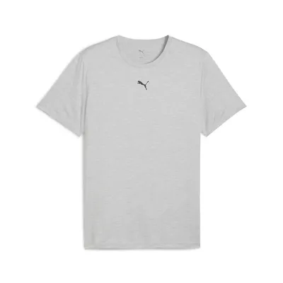 Puma M TAD ESSENTIALS HEATHER CAT Tee CF small cat – LIGHT GRAY HEATHER