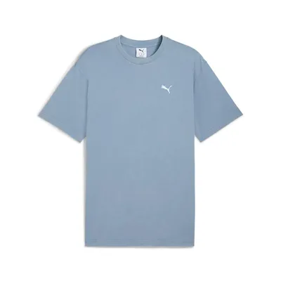 Puma ESS ELEVATED Relaxed Wash Tee – COOL BLUE