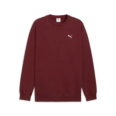 Puma ESS ELEVATED Relaxed Wash Crew FL – Ruby Shimmer