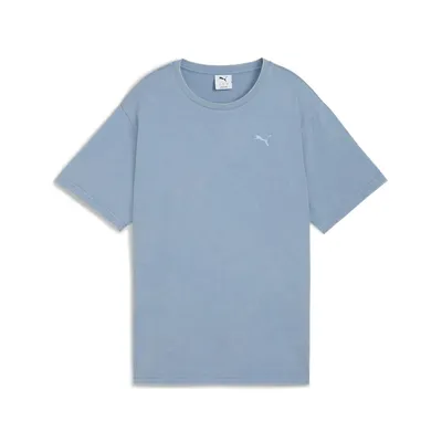 Puma ESS ELEVATED Relaxed Wash Tee – Cool Blue