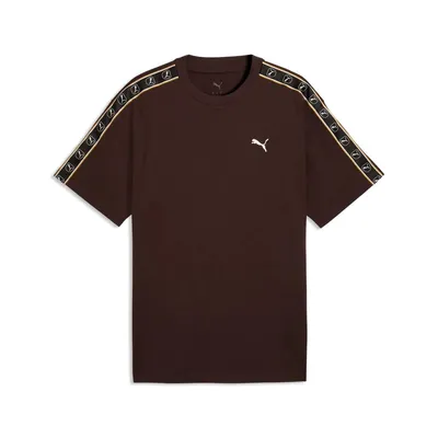 Puma ESS ELEVATED TAPE Relaxed Tee – CHOCOLATE FONDUE