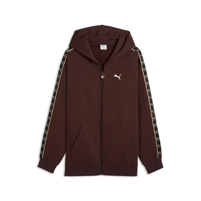 Puma ESS ELEVATED TAPE Relaxed Full-Zip Hoodie FL – CHOCOLATE FONDUE
