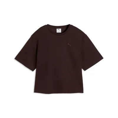 Puma ESS ELEVATED Relaxed Tee – CHOCOLATE FONDUE