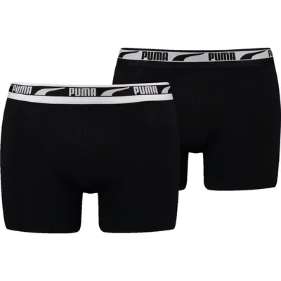 PUMA MEN MULTI LOGO BOXER 2P – black