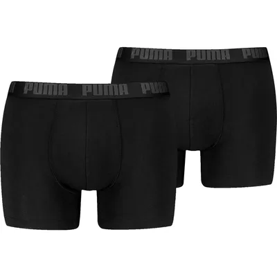 PUMA MEN EVERYDAY BASIC BOXERS 2P – BLACK / PHANTOM
