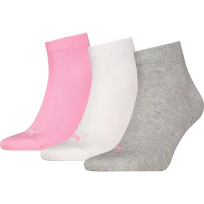 PUMA UNISEX QUARTER PLAIN 3P – PRISM PINK