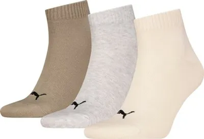 PUMA UNISEX QUARTER PLAIN 3P – NEUTRAL COMBO