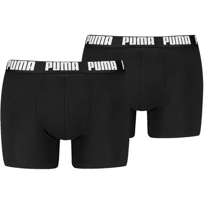 PUMA MEN EVERYDAY BASIC BOXERS 2P – Schwarz