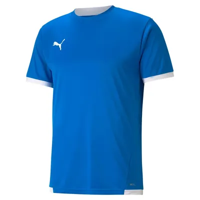 Puma teamLIGA Jersey – Electric Blue Lemonade-Puma White