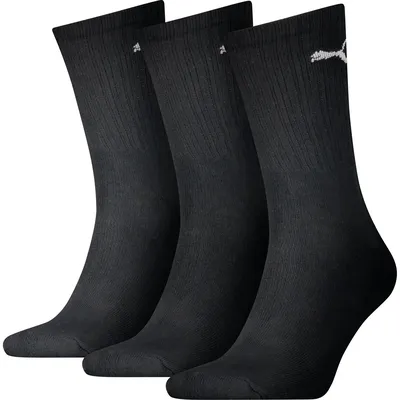 PUMA UNISEX CREW SOCK 3P – Schwarz