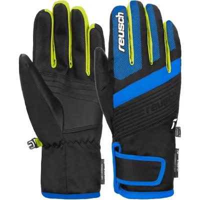 Reusch Duke R-TEX® XT Junior – black / brilliant blue / safety yellow