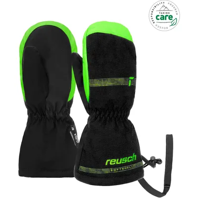 Reusch Maxi R-TEX® XT Mitten – BLACK / GREEN GECKO