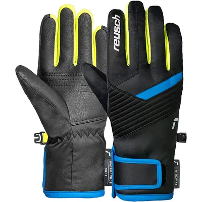 Reusch Dan R-TEX® XT Junior – BLCK/BRIL BLU/SAFETY