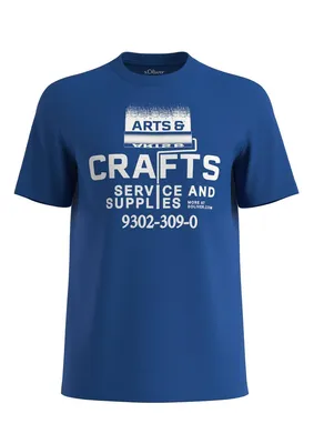 s.Oliver T-Shirt Herren – BLUE