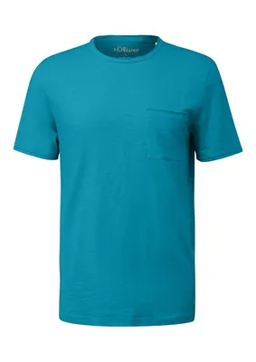s.Oliver T-Shirt Herren – Blau Grün