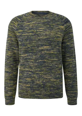 s.Oliver Pullover aus Wollmix in Bouclé-Optik – BLUE