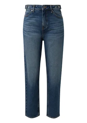 s.Oliver Jeans Mom / Relaxed Fit / High Rise / Tapered Leg / 7/8-Länge – BLUE