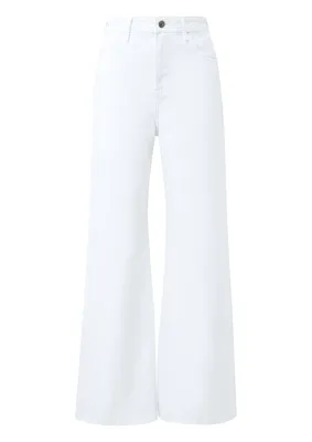 s.Oliver Jeans Suri / Regular Fit / High Rise / Wide Leg / Garment Dye – WHITE