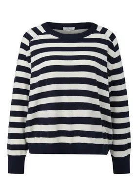 s.Oliver Weicher Strickpullover aus Viskosemix – BLUE