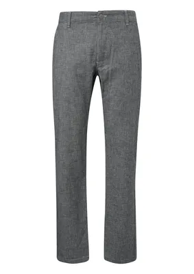 s.Oliver Phoenix: Hose aus Leinenmix mit Elastikbund – BLUE