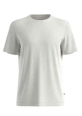 s.Oliver Shirt aus weichem Baumwollmix-Jersey mit Logo-Applikation – WHITE