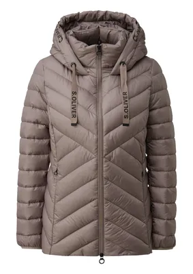 s.Oliver Leichte Jacke mit Kapuze – GREY/BLACK