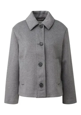 s.Oliver Wollhemdjacke – GREY/BLACK